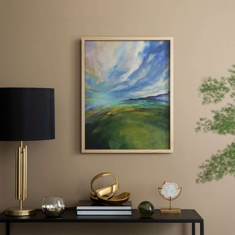 Earth's Magic II, reproduction encadrée - bois massif, Naturel, H 11 po x l 9 po