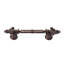 Charlemagne classic 4 inches c.c. pull with small Fleur De Lys on endsin Gilded Mercury-2029913248-2029913278