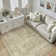 Tapis beige lavable avec envers antidérapant Ladonya