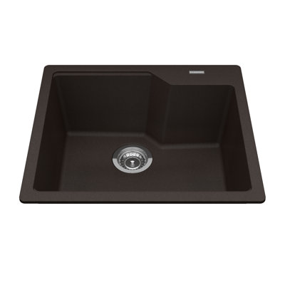 22.06'' L Single Bowl Granite Kitchen Sink