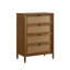 Charmante commode en bois et en rotin avec espace de rangement abondant pour une utilisation polyvalente