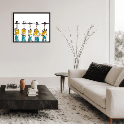 Pop Art & Retro Hats and Slacks by Chauncey Jacks - Framed Artwork