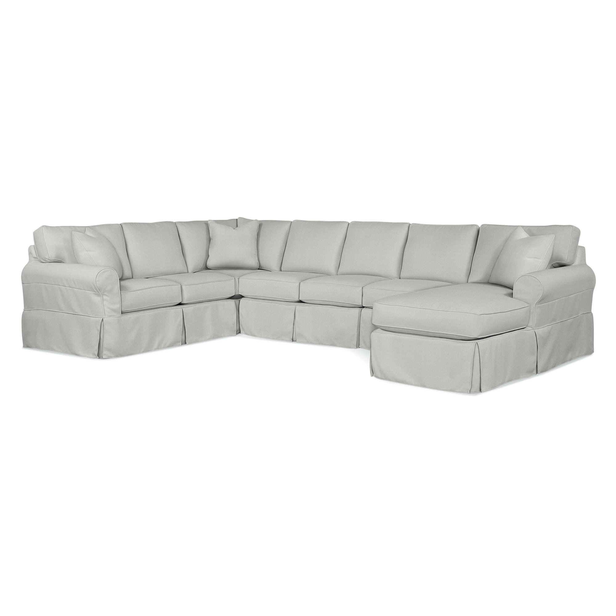 Bedford Upholstered Chaise U-Sectional, Left Hand Facing, Basic Navy; 0317-61