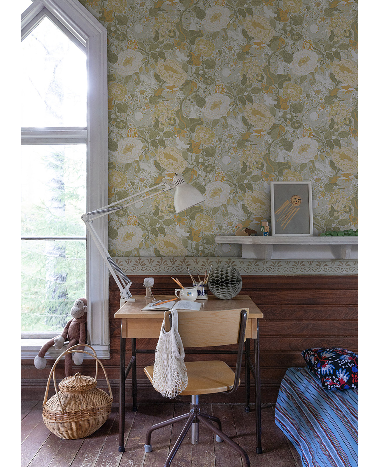 Harrell Wallpaper Roll, Gray