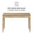 Orleans Solid Wood 1 Drawer Writing Desk-272898091