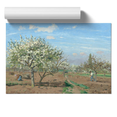 Orchard In Bloom by Camille Pissarro - No Frame Painting