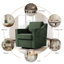 Upholstered Swivel Armchair-1538903133