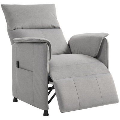 80cm Wide Velvet Standard Recliner