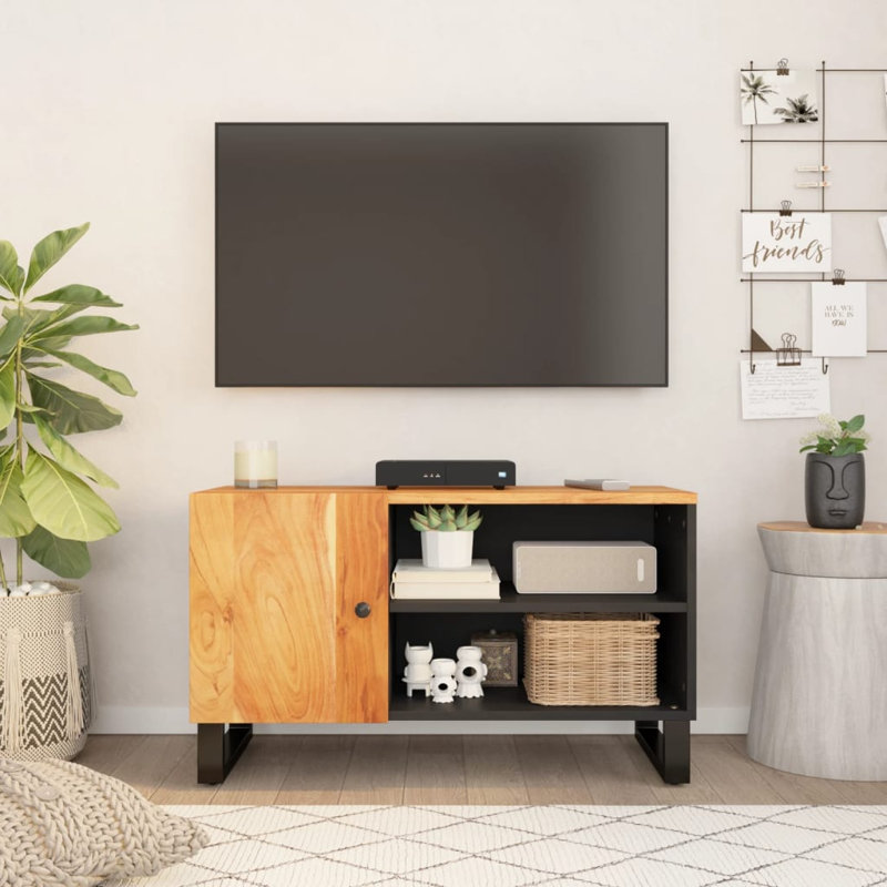 Kalista Unfinished TV Stand for TVs up to 32", Light Brown