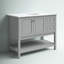 Bonsai 42'' Single Bathroom Vanity with Marble Top-1143783393