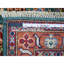 Super Kazak afghan 2 pi 10 po x 4 pi, super Kazak afghan avec motif de médaillons géométriques, noué à la main, colorants végétaux, laine pure, échantillon, tapis, tapis oriental