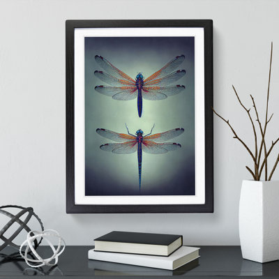 Spellbounding Dragonflies - Framed Print