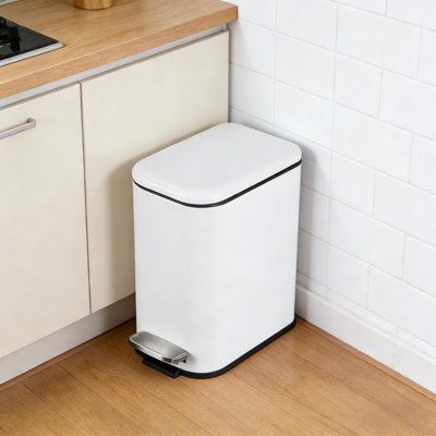 Trash Can with Lid and Removable Liner Bucket for Home and Office