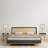 Set of 2 Gold Painted Metal Tripod 17.5"H Table Lamps with Gold Metal and White Fabric Shades