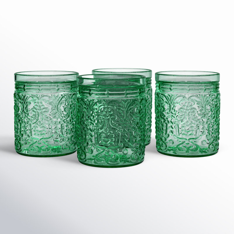 Verre à boire Jax 11 oz, Vert foncé