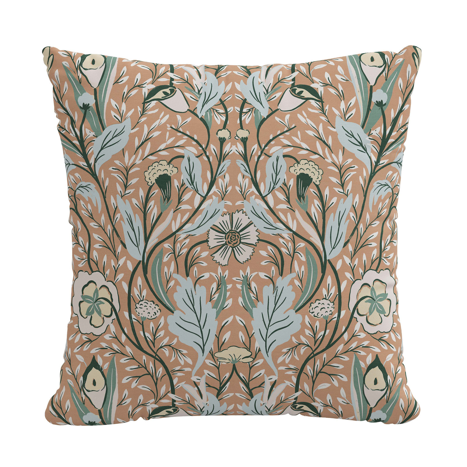 Indie No Decorative Addition Cotton Pillow Cover, 18" x 18", Polyester