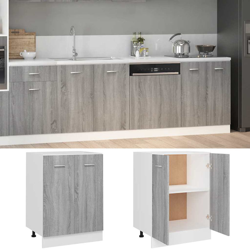 Lyon Bottom Cabinet Lyon, Grey Sonoma
