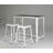 Farmhouse Style Minimalist Counter Height Table In Brown/ White