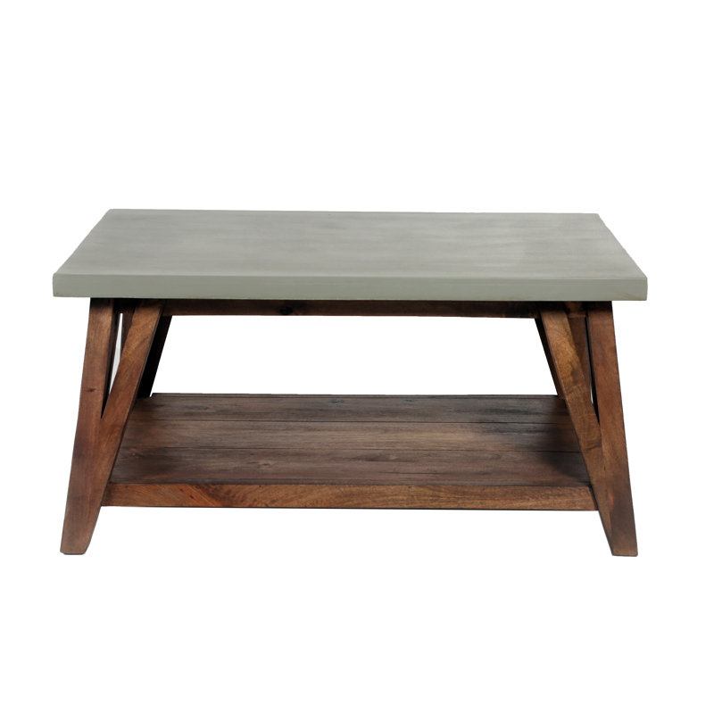 Table basse avec tablette Brookside, H 18 po x L 36 po x l 24 po