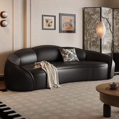 Modern Simple Light Luxury Black Sofa