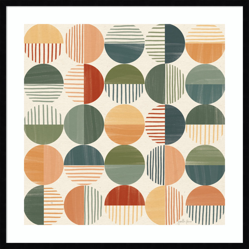 Born To Roam Pattern II, Black, 33" H x 33" W x 1" D