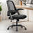 Ergonomic Mesh Home Office Chair with Armrests, Space-Saving Design and Steel Base-85464206-69795175