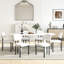 Ensemble de table de salle à manger ovale à double piédestal-220481294-220481287-220481281