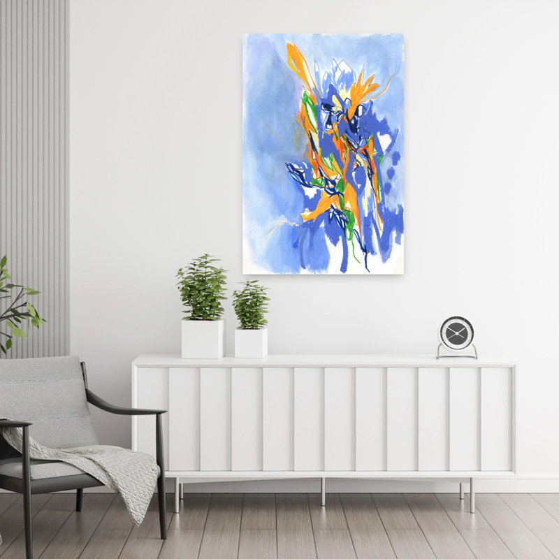 «Dynamic Color Flow», art abstrait coloré et audacieux, H 36 po x l 24 po