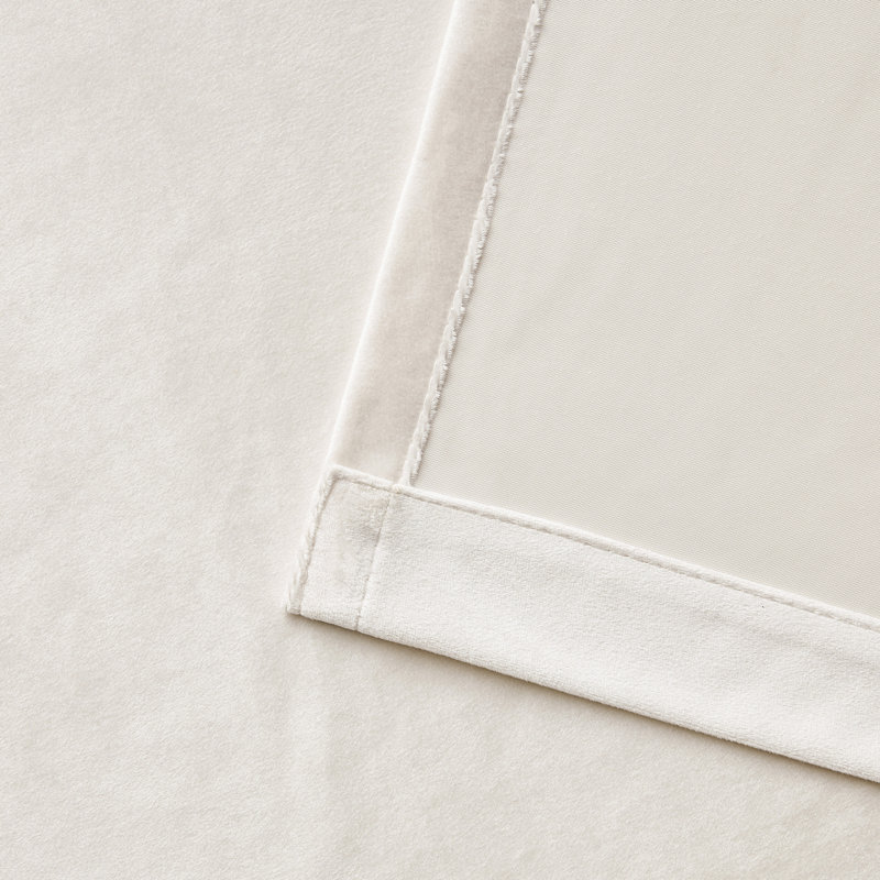 Rideaux isolants et isolants en velours de luxe. Pièce obscurcissant 75% à 95% avec passe-tringle à onglets pour salon (ensemble de 2)