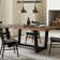 Cascais Rectangular 72'' Solid Wood Table with Industrial Base