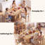 150 cm Extendable Dining Table with Wood Base-597926500