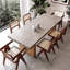 Table de salle à manger rectangulaire brune pour salle à manger / cuisine-1930966637