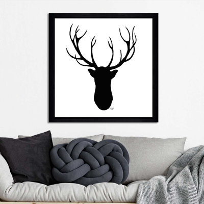 «Deer Head Silhouette», impression