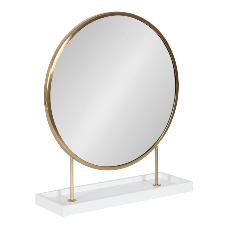 Miroir d'appoint Abdul-Malik, Or/blanc