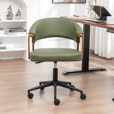 Martha Faux Leather Swivel Office Chair