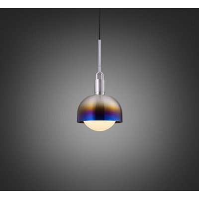 Luminaire suspendu fourche / abat-jour / globe