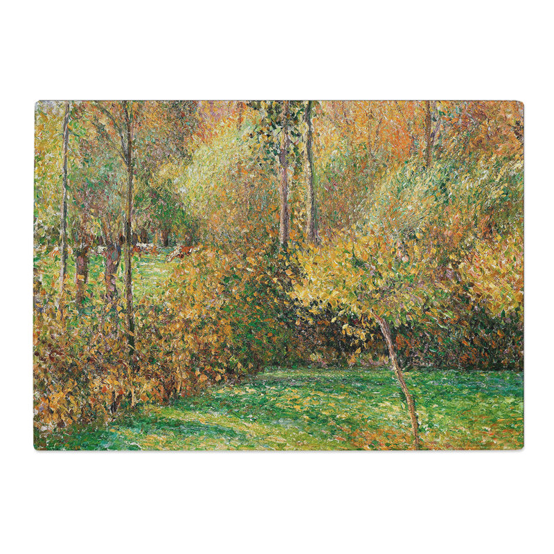 Autumn Wood by Camille Pissarro Chopping Board, 0.4cm H x 29cm W x 39cm L