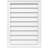 Rectangle Surface Mount Functional Brickmould Sill Frame PVC Gable Vent-43322472