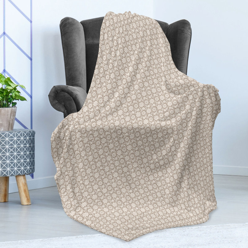 Hand Woven Throw Blanket, 50" W x 70" L