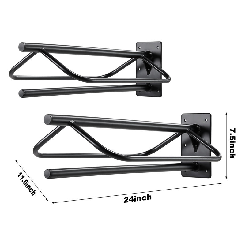 61cm W Steel Wall Mounted Shelving Unit