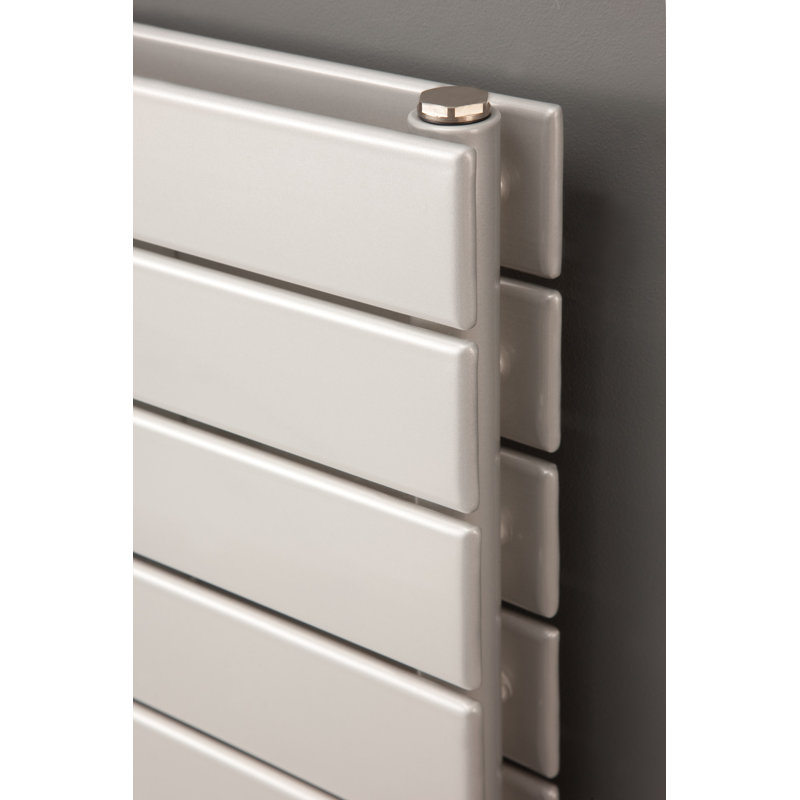 Andrew Horizontal Designer Radiator, 59.5 cm H x 150 cm W x 8.6 cm D, Silver