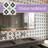 12 In. X 12 In. Vinyl Peel And Stick Backsplash Stickers, Wall Tile For Kitchen, Black (10 Sq. Ft.)