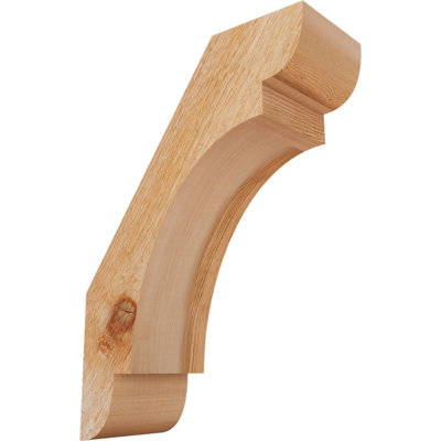 4"W x 10"D x 14"H Olympic Rough Sawn Knee Brace, Western Red Cedar