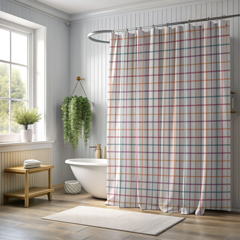 Vibrant Autumn - Rideau de douche Premium, H 74 po x l 71 po