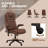 HOMCOM High Back Vibration Massage Office Chair With 6 Vibration Points-366593431