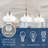 Fultonham 3 - Light Brushed Nickel Kitchen Island Pendant