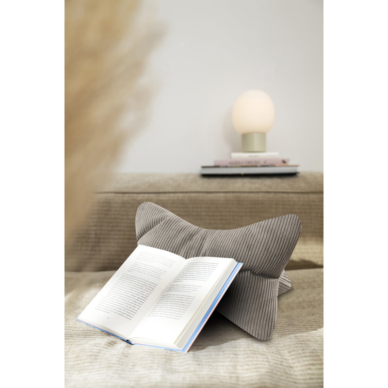 Inga Reading Pillow, Set of 2, Silver
