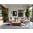 Soft Plush Faye Christmas Modern & Contemporary Abstract Area Rug in Blue – SkyBlue Binding-2069429767