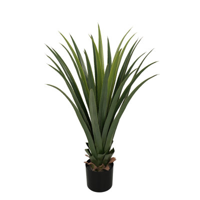 37'' Faux Agave Succulent In Black Pot