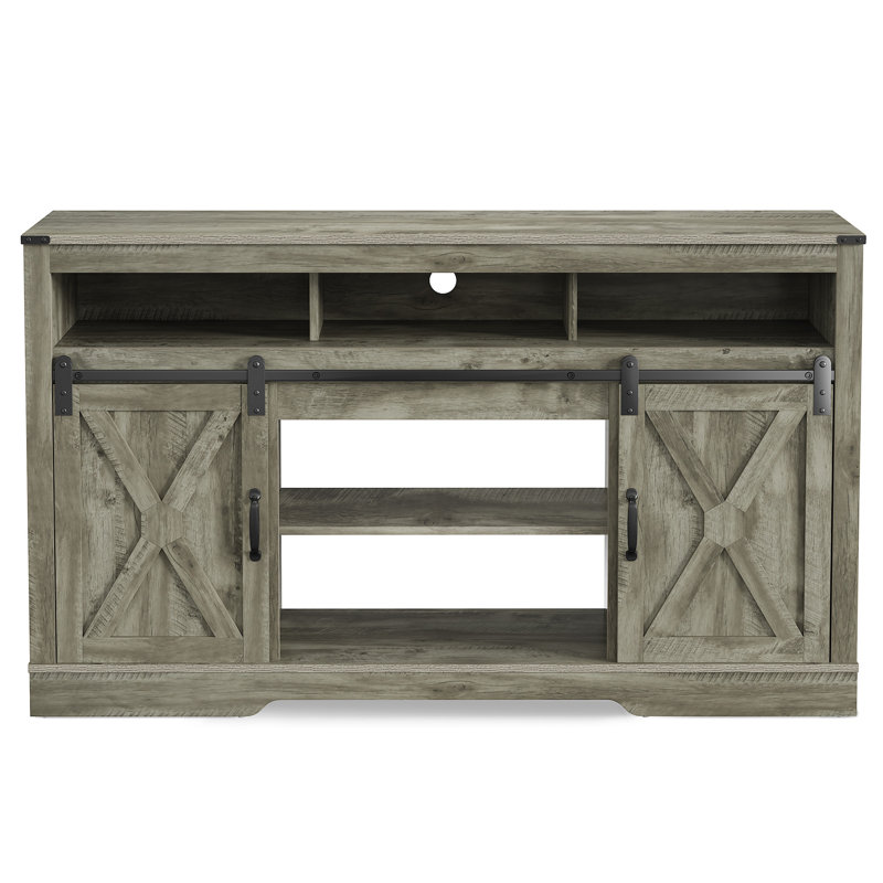 Milaun TV Stand for TVs up to 70", Light Grey